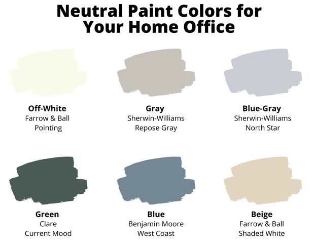 Neutral Paint Colors for Your Home Office